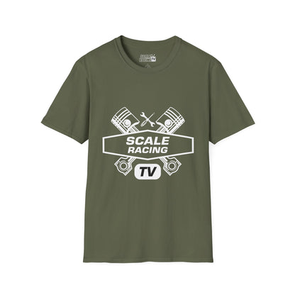 Scale Racing T-Shirt – Engine Pistons & Wrenches Racing TV Shirt
