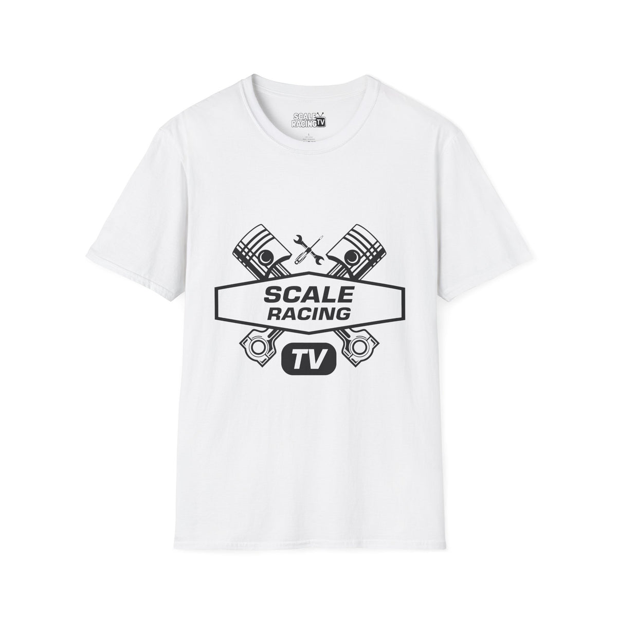 Scale Racing T-Shirt – Engine Pistons & Wrenches Racing TV Shirt