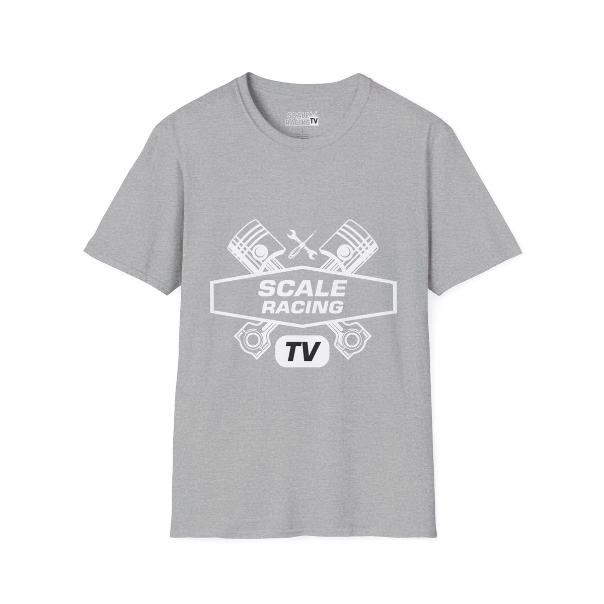 Scale Racing T-Shirt – Engine Pistons & Wrenches Racing TV Shirt
