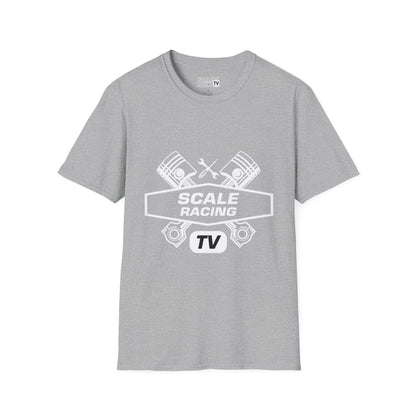 Scale Racing T-Shirt – Engine Pistons & Wrenches Racing TV Shirt