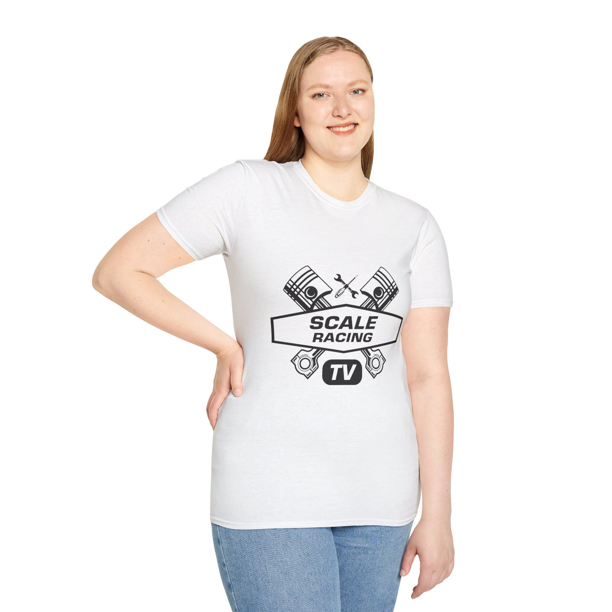 Scale Racing T-Shirt – Engine Pistons & Wrenches Racing TV Shirt