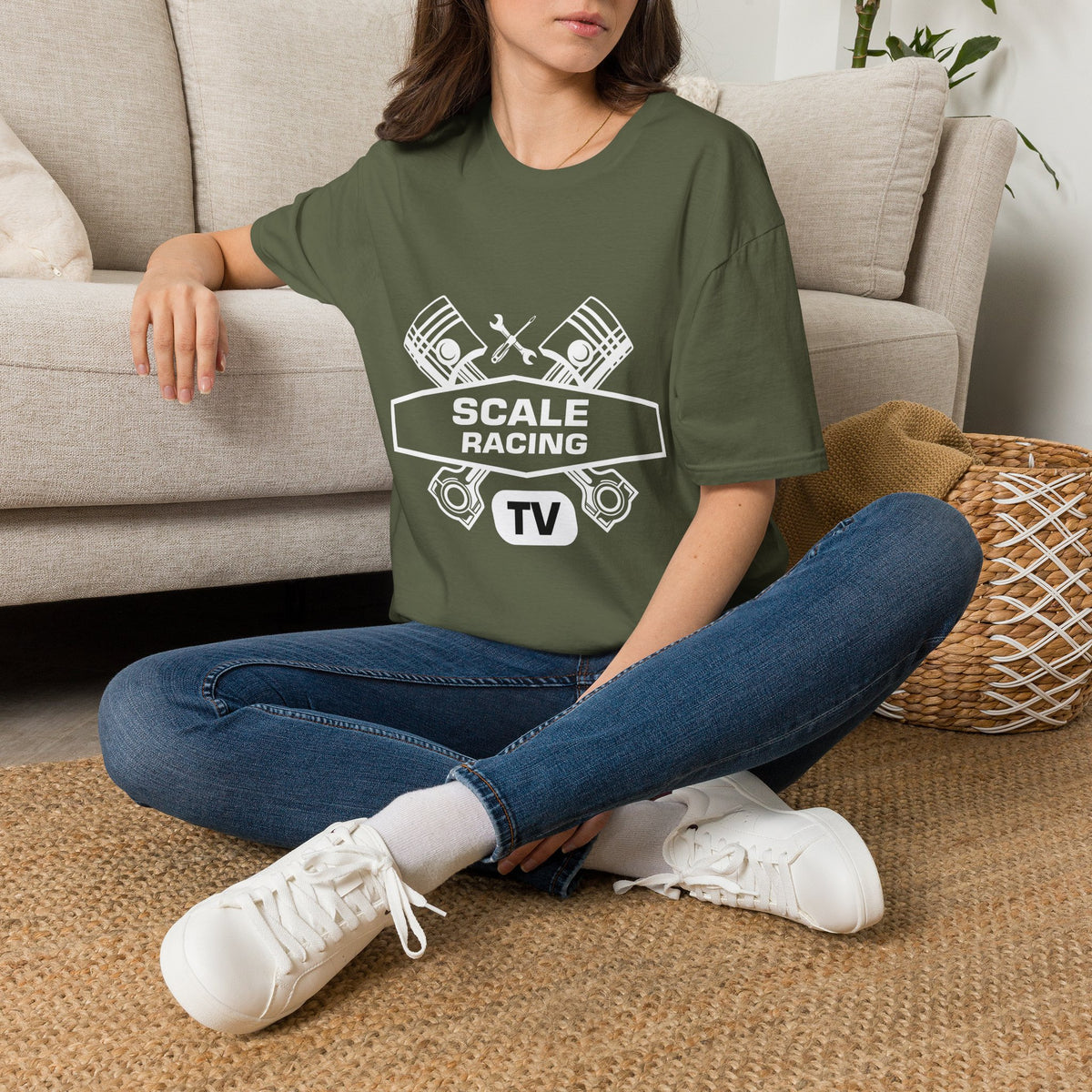 Scale Racing T-Shirt – Engine Pistons & Wrenches Racing TV Shirt