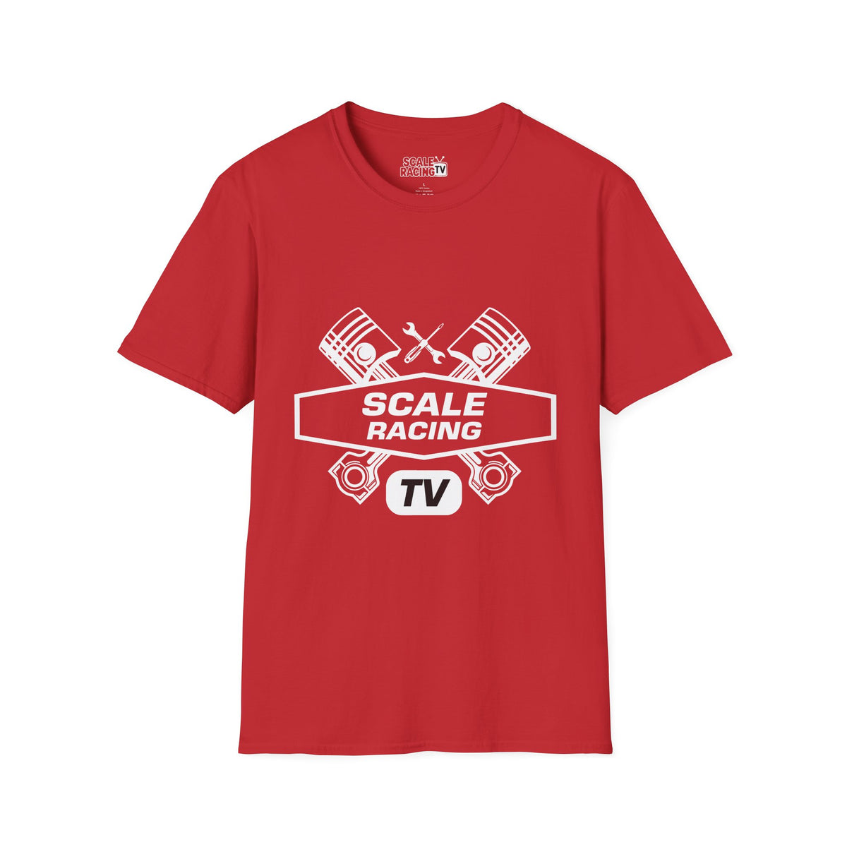 Scale Racing T-Shirt – Engine Pistons & Wrenches Racing TV Shirt