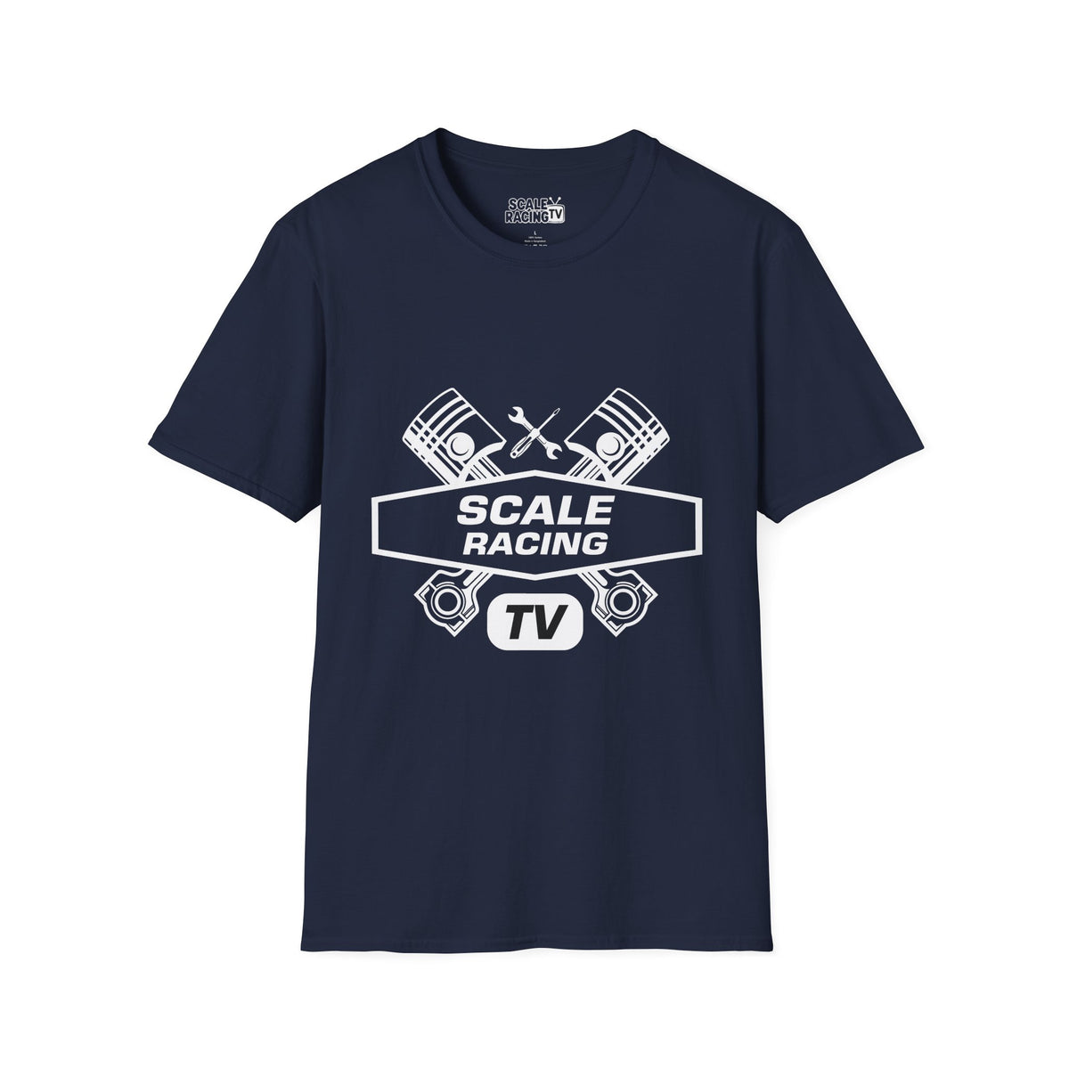 Scale Racing T-Shirt – Engine Pistons & Wrenches Racing TV Shirt
