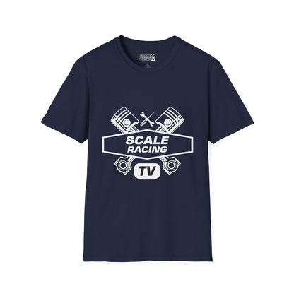 Scale Racing T-Shirt – Engine Pistons & Wrenches Racing TV Shirt