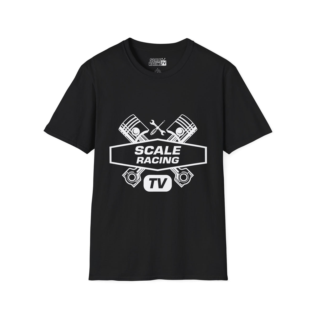 Scale Racing T-Shirt – Engine Pistons & Wrenches Racing TV Shirt